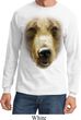 Mens Shirt Big Grizzly Bear Face Long Sleeve Tee T-Shirt