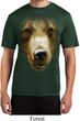Mens Shirt Big Grizzly Bear Face Moisture Wicking Tee T-Shirt