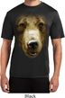 Mens Shirt Big Grizzly Bear Face Moisture Wicking Tee T-Shirt