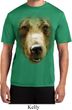 Mens Shirt Big Grizzly Bear Face Moisture Wicking Tee T-Shirt