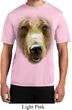 Mens Shirt Big Grizzly Bear Face Moisture Wicking Tee T-Shirt