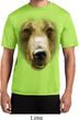 Mens Shirt Big Grizzly Bear Face Moisture Wicking Tee T-Shirt