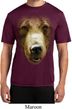 Mens Shirt Big Grizzly Bear Face Moisture Wicking Tee T-Shirt