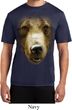 Mens Shirt Big Grizzly Bear Face Moisture Wicking Tee T-Shirt