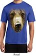 Mens Shirt Big Grizzly Bear Face Moisture Wicking Tee T-Shirt