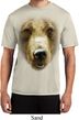 Mens Shirt Big Grizzly Bear Face Moisture Wicking Tee T-Shirt