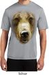 Mens Shirt Big Grizzly Bear Face Moisture Wicking Tee T-Shirt