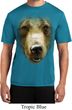Mens Shirt Big Grizzly Bear Face Moisture Wicking Tee T-Shirt