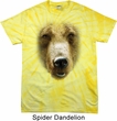 Mens Shirt Big Grizzly Bear Face Spider Tie Dye Tee T-shirt