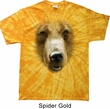 Mens Shirt Big Grizzly Bear Face Spider Tie Dye Tee T-shirt