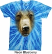 Mens Shirt Big Grizzly Bear Face Twist Tie Dye Tee T-shirt