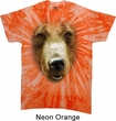 Mens Shirt Big Grizzly Bear Face Twist Tie Dye Tee T-shirt