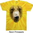 Mens Shirt Big Grizzly Bear Face Twist Tie Dye Tee T-shirt