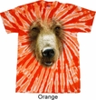 Mens Shirt Big Grizzly Bear Face Twist Tie Dye Tee T-shirt
