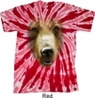 Mens Shirt Big Grizzly Bear Face Twist Tie Dye Tee T-shirt