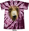 Mens Shirt Big Grizzly Bear Face Twist Tie Dye Tee T-shirt