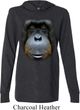 Mens Shirt Big Orangutan Face Lightweight Hoodie Tee