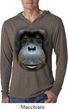 Mens Shirt Big Orangutan Face Lightweight Hoodie Tee T-Shirt