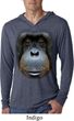 Mens Shirt Big Orangutan Face Lightweight Hoodie Tee T-Shirt