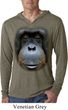 Mens Shirt Big Orangutan Face Lightweight Hoodie Tee T-Shirt