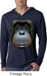Mens Shirt Big Orangutan Face Lightweight Hoodie Tee T-Shirt