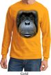 Mens Shirt Big Orangutan Face Long Sleeve Tee T-Shirt