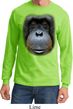 Mens Shirt Big Orangutan Face Long Sleeve Tee T-Shirt