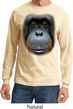 Mens Shirt Big Orangutan Face Long Sleeve Tee T-Shirt