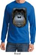 Mens Shirt Big Orangutan Face Long Sleeve Tee T-Shirt
