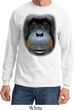 Mens Shirt Big Orangutan Face Long Sleeve Tee T-Shirt