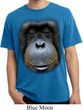 Mens Shirt Big Orangutan Face Pigment Dyed Tee T-Shirt