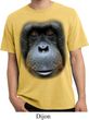 Mens Shirt Big Orangutan Face Pigment Dyed Tee T-Shirt