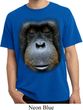 Mens Shirt Big Orangutan Face Pigment Dyed Tee T-Shirt