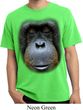 Mens Shirt Big Orangutan Face Pigment Dyed Tee T-Shirt