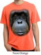 Mens Shirt Big Orangutan Face Pigment Dyed Tee T-Shirt