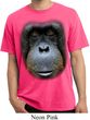 Mens Shirt Big Orangutan Face Pigment Dyed Tee T-Shirt
