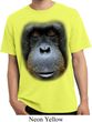 Mens Shirt Big Orangutan Face Pigment Dyed Tee T-Shirt