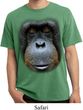 Mens Shirt Big Orangutan Face Pigment Dyed Tee T-Shirt