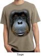 Mens Shirt Big Orangutan Face Pigment Dyed Tee T-Shirt
