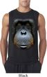 Mens Shirt Big Orangutan Face Sleeveless Tee T-Shirt