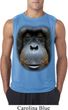 Mens Shirt Big Orangutan Face Sleeveless Tee T-Shirt