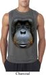 Mens Shirt Big Orangutan Face Sleeveless Tee T-Shirt