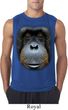 Mens Shirt Big Orangutan Face Sleeveless Tee T-Shirt