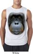 Mens Shirt Big Orangutan Face Sleeveless Tee T-Shirt