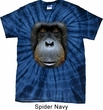 Mens Shirt Big Orangutan Face Spider Tie Dye Tee T-shirt