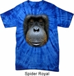 Mens Shirt Big Orangutan Face Spider Tie Dye Tee T-shirt