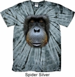 Mens Shirt Big Orangutan Face Spider Tie Dye Tee T-shirt