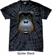 Mens Shirt Big Orangutan Face Spider Tie Dye Tee T-shirt