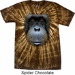 Mens Shirt Big Orangutan Face Spider Tie Dye Tee T-shirt