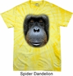 Mens Shirt Big Orangutan Face Spider Tie Dye Tee T-shirt